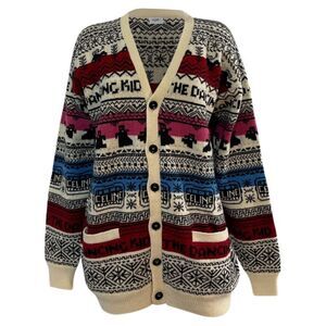 Celine The Dancing Kid Cardigan in Multicolor Wool